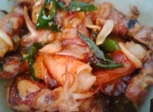 Foto resep Oseng cumi lontar cabe ijo