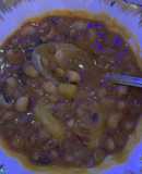 Beans / sweet potato porridge