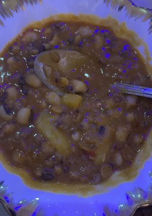 A picture of Beans / sweet potato porridge.