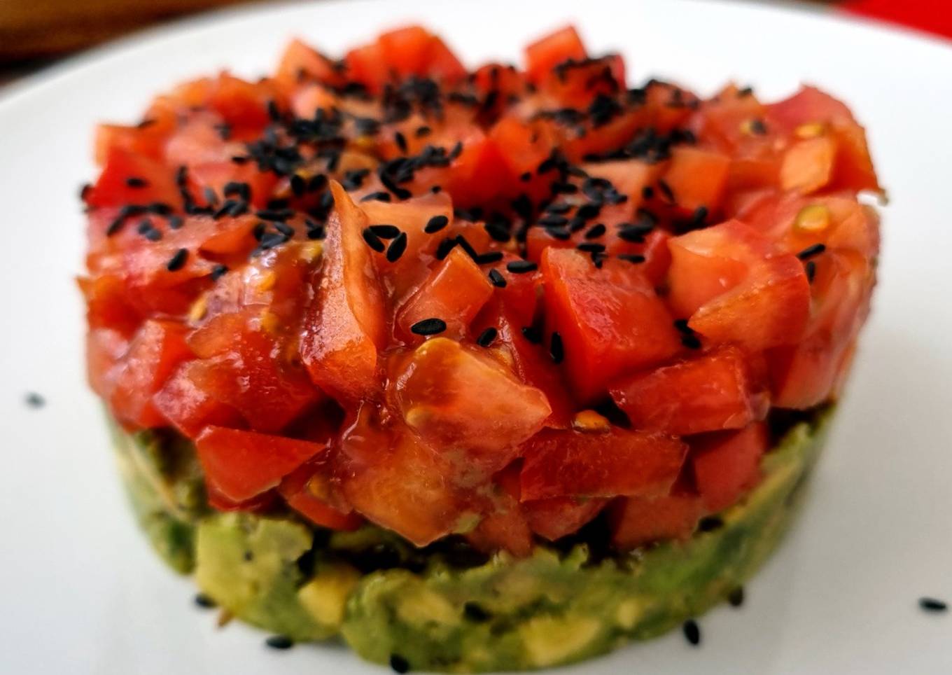 Tartar de tomate y aguacate🍅🥑