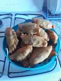 Empanadas fritas de pescado (carpa de 2 kilos)