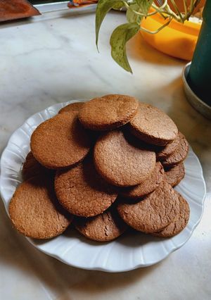 Una foto de 🍪Galletas de Azúcar Negra con Harina Integral🍪