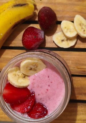 Foto resep Smoothies Pisang Strawberry