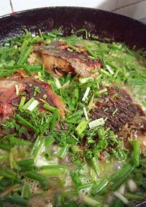 Hình của món Cá rô phi sốt cà chua.