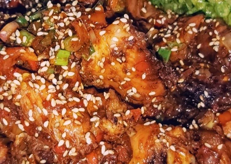 How to Prepare Ultimate Grilled chicken with sweet and sour glaze