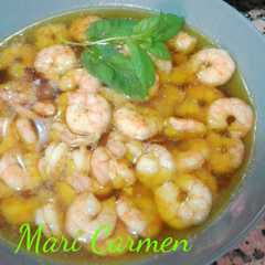 Una foto de Gambas al ajillo