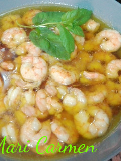 Una foto de Gambas al ajillo