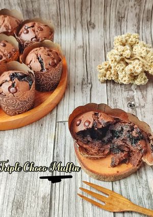 Foto resep Triple Choco Muffin
