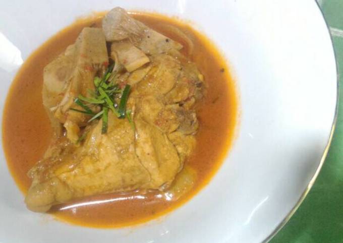 Standar Resep enak memasak Gulai Padang Ayam Nangka yang enak