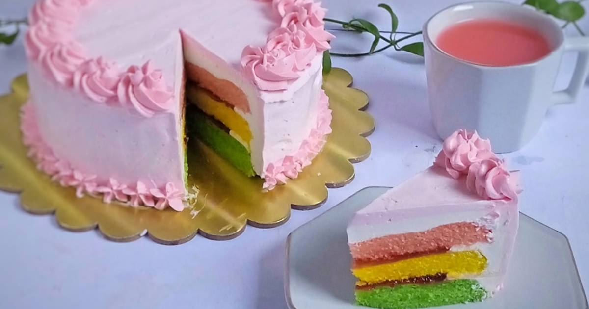 Resep Rainbow Cake Oleh Wati Wartini Cookpad