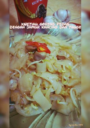 Foto resep Kwetiau Goreng Pedass Jamur Kancing &Tauge #enakanbikinsendiri