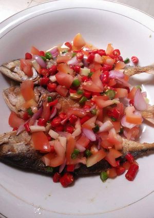 Foto resep Ikan asin peda sambal matah