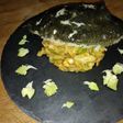 Rodaballo con col esparraga y brotes de coliflor