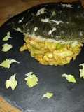 Rodaballo con col esparraga y brotes de coliflor