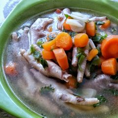 Chicken Feet and Carrots Soup A picture of Chicken Feet and Carrots Soup.