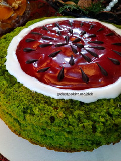 عکسی از دستور کیک اسفناج