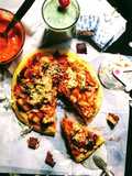 দেশী পিজ্জা ও পান শটস(deshi pizza ar pan shots recipe in bengali)