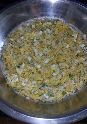 Una foto de Ensalada de plátano verde