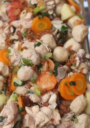 Foto resep Sop ayam dan bakso