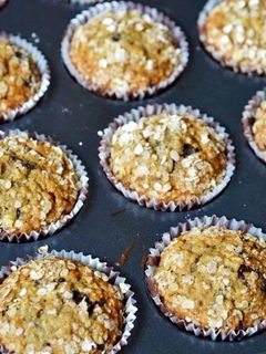 O poză a rețetei Cupcake cu terci de ovăz.
