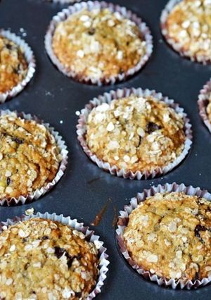 O poză a rețetei Cupcake cu terci de ovăz.