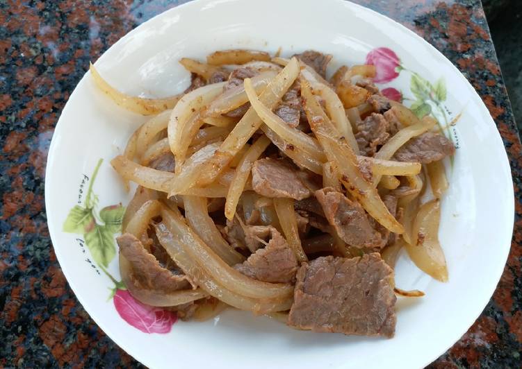 Daging sapi bawang bombai Ala Anita