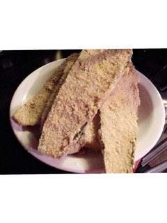 Una foto de Milanesas de berenjena al horno