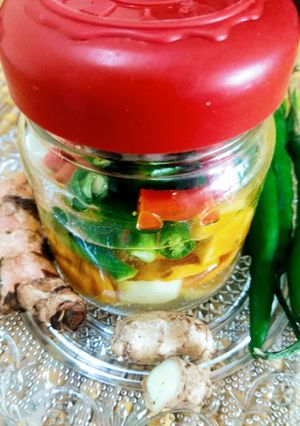 A picture of Vinegar Wala Mix veg Achar.