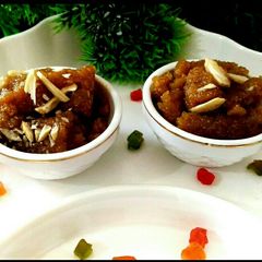 Apple and potato halwa A picture of Apple and potato halwa.