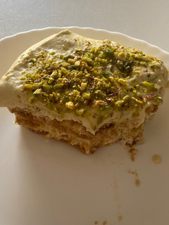Una foto de Tiramisú de pistacho