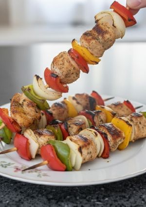 Una foto de Brochetas de Cerdo