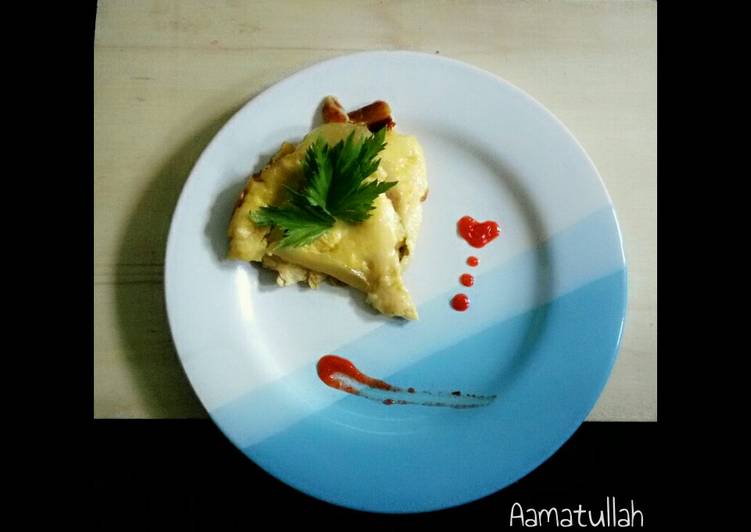 Bagaimana Membuat Potato omlette with Mozarella #BikinRamadanBerkesan Anti Gagal