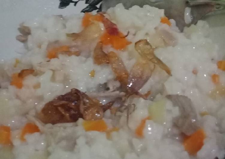 Cara Gampang Membuat Bubur nasi ayam anak 2 tahun solusi makanan anak saat diare, Bisa Manjain Lidah