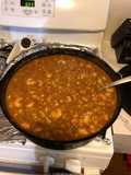 Cajun butter beans an shrimp