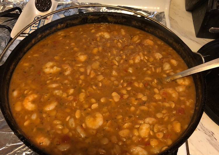 Simple Way to Make Homemade Cajun butter beans an shrimp