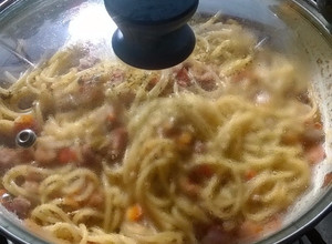 Una foto de Spaguetti con Panceta