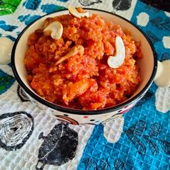 A picture of Gajar ka halwa.