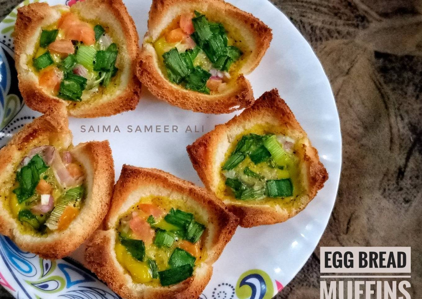 Egg bread muffins