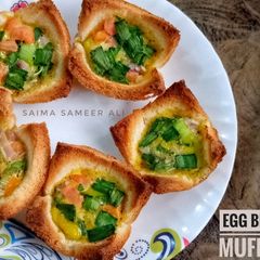 A picture of Egg bread muffins.
