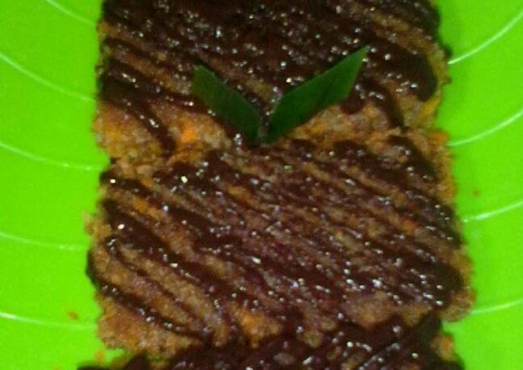 Nugget pisang cokelat tanpa telur