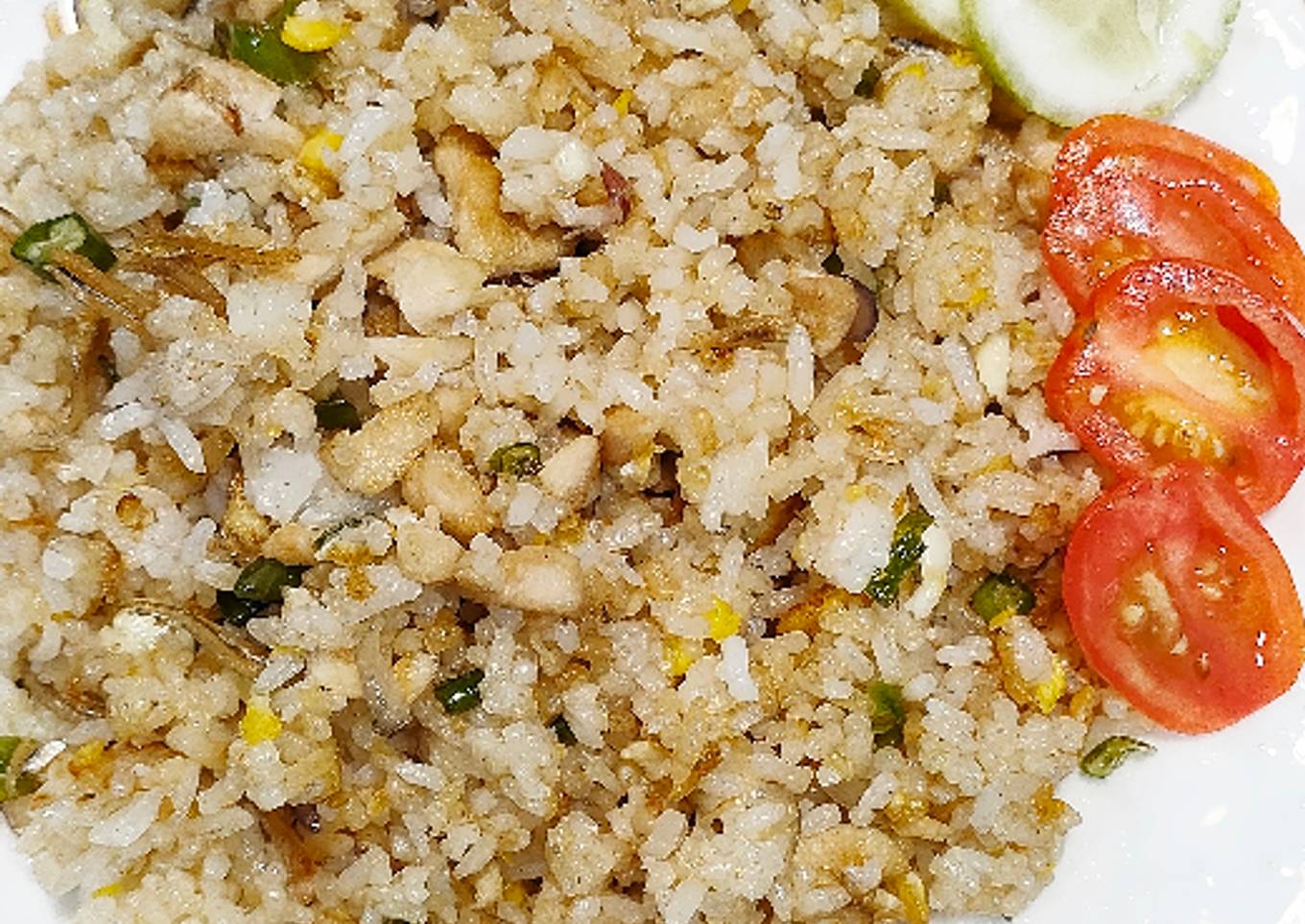 Nasi Goreng Cabe Hijau Bumbu Iris, Enak dan Praktis buatnya