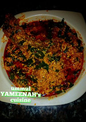 A picture of Egusi soup.