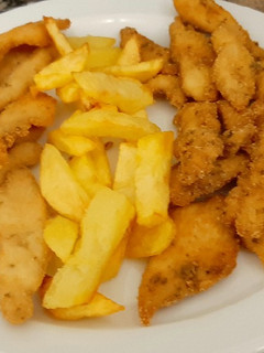 Una foto de Tiras de pollo crujiente