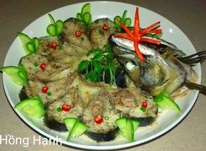 Hình của món Cá Hấp Cuốn Bánh Tráng.