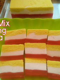 Foto resep Bolu Mix Puding Busa 🍰