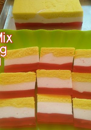 Foto resep Bolu Mix Puding Busa 🍰