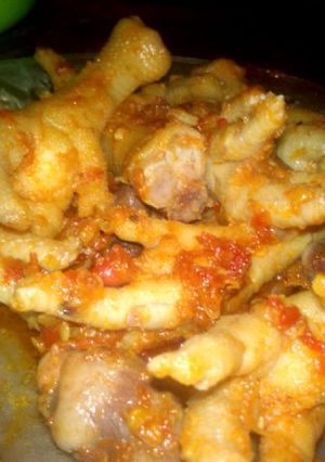 Foto resep Ceker dan jantung Ayam pedes nampoL