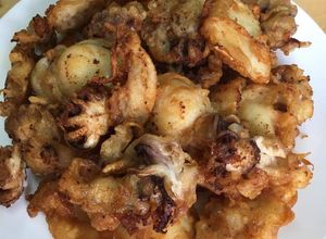 Hình của món Mực chiên bột.