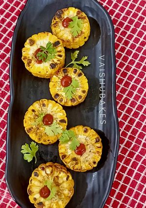 A picture of Sweet Corn Gold Coins (Healthy and Quick Teatime Snack).