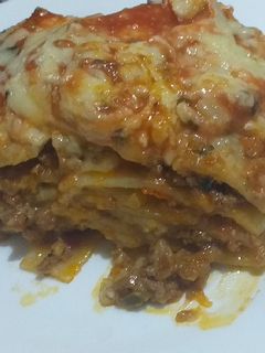Una foto de Lasaña de carne
